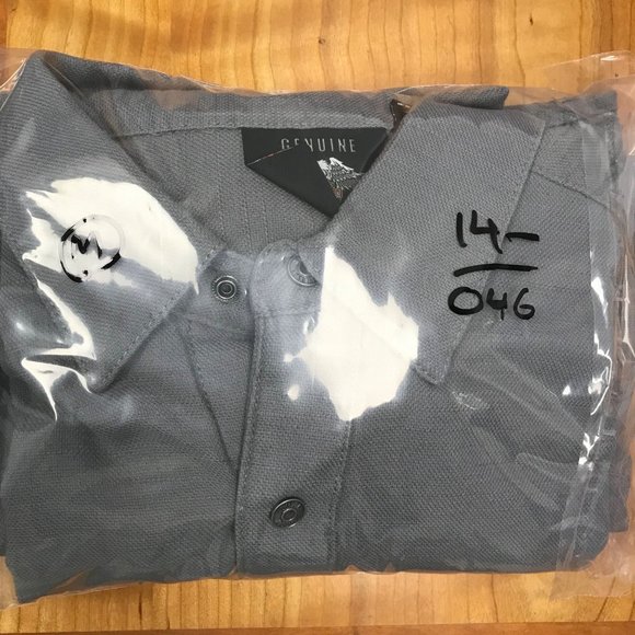 Harley-Davidson Men's Solid Grey Snap On Button woven shirt size M - Picture 9 of 9